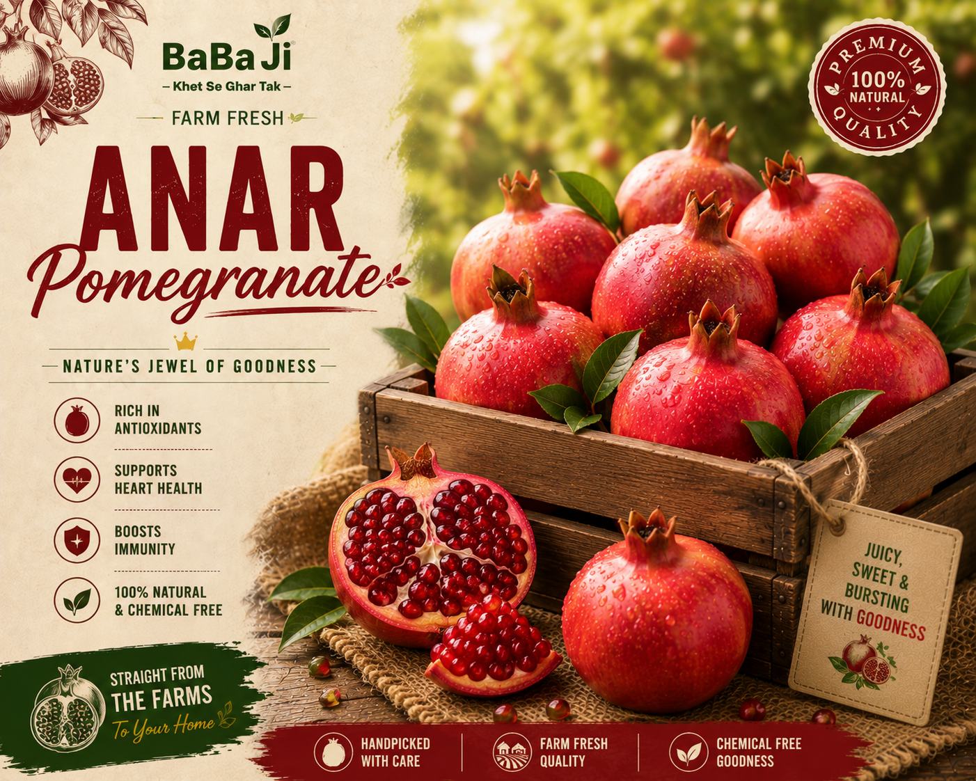 Anar (Pomegranate.)